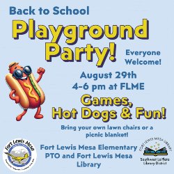 A flyer with a dancing hotdog announcing the event